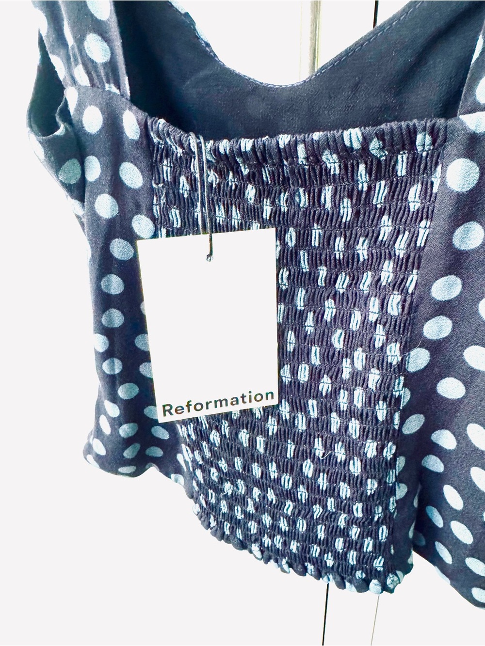 REFORMATION - NWT Hester Tank Top Cosmic Dot Polka Dot Size 2 - Picture 6 of 8